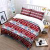 Christmas Snowman and Reindeer Bedding Set Bedding set (1 duvet cover, 2 pillowcases, duvet not included)