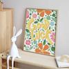 Diamond painting kit. full diamond round mosaic Good Luck floral handmade. home decoration gift