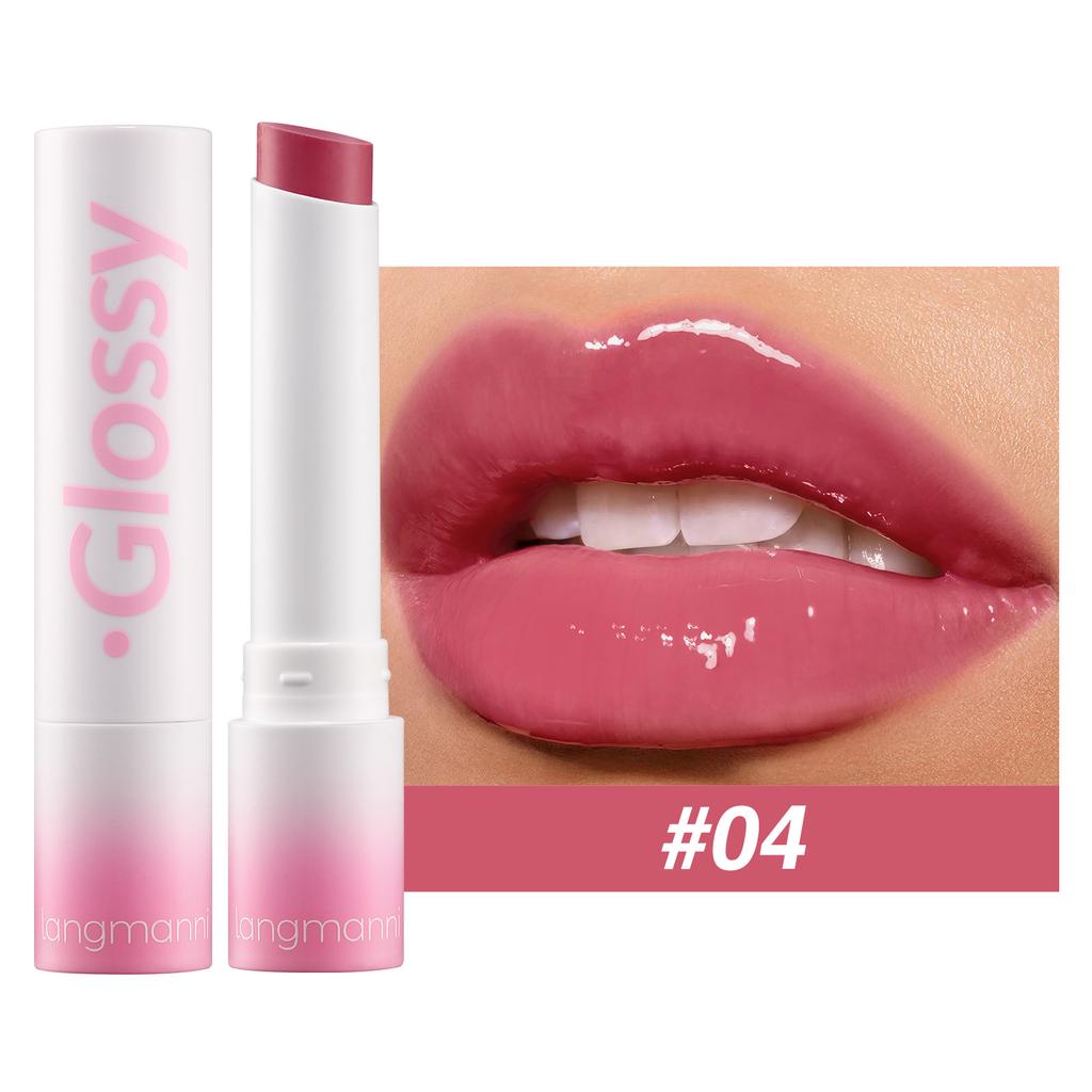 Langmanni 8-цветная увлажняющая помада, увлажняющая, питательная, пухлая, глазурь для губ, желейная помада, супер питательная помада