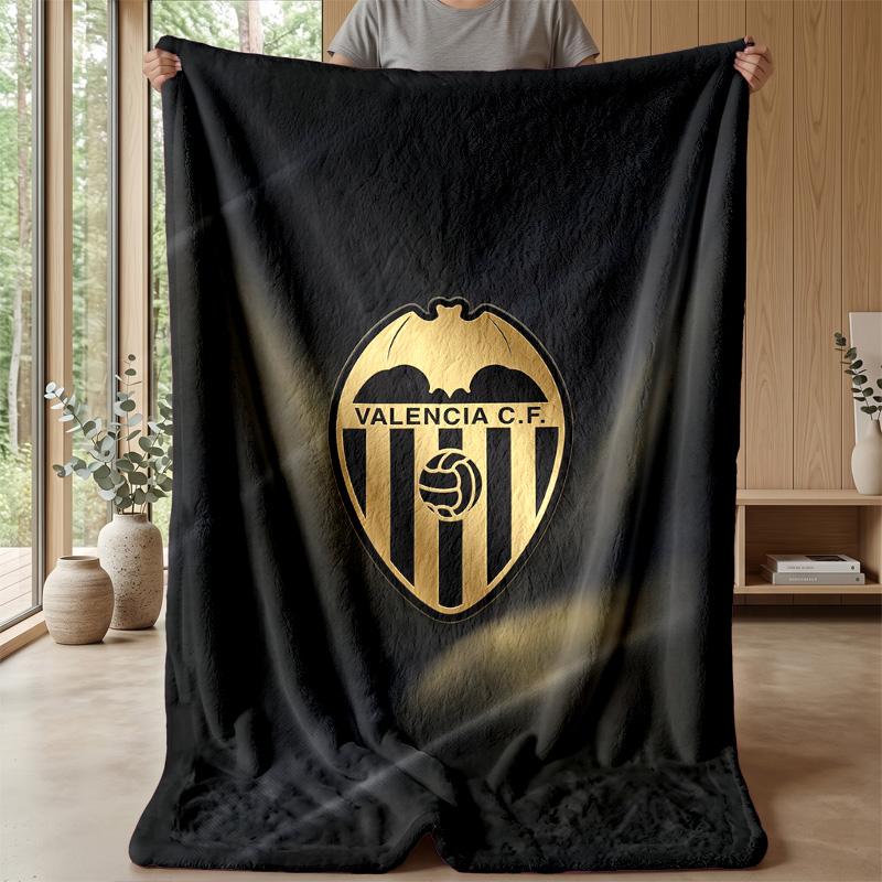 Valencia FC Soft Flannel Fleece Blanket Lightweight Cozy Warm Throw Blanket For Sofa Bed Home Decor