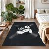 Korn Print Crystal Velvet Plush Rug Wear?Resistant Anti?Slip Floor Mat For Indoor Household Decoration