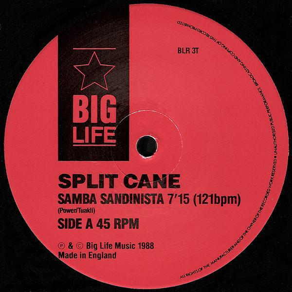 12-дюймовая пластинка SPLIT CANE Samba Sandinista BLR3T Big Life 1988 UK Танцевальная Электроника Б/у