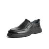 Senda casual leather shoes for men in spring, simple and worn-out, one foot flat sole shoes JDZ08DM4