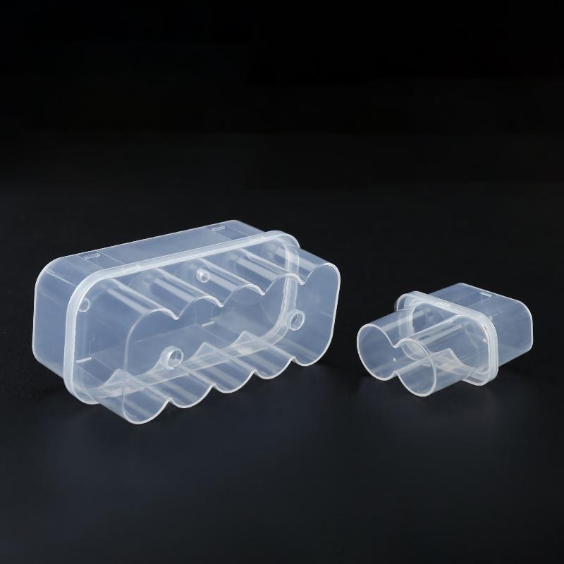 N$ 1Pcs 11mL 1/11-Slot Vial Storage Case Stackable Plastic Microtube Storage Box Clear Freezer Tube Box Refrigerator Organizer
