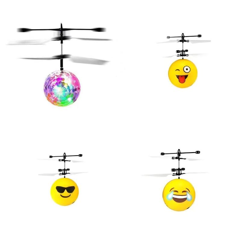 Remote Control Induction Crystal Ball Led Light Flying Sphere For Kids Play