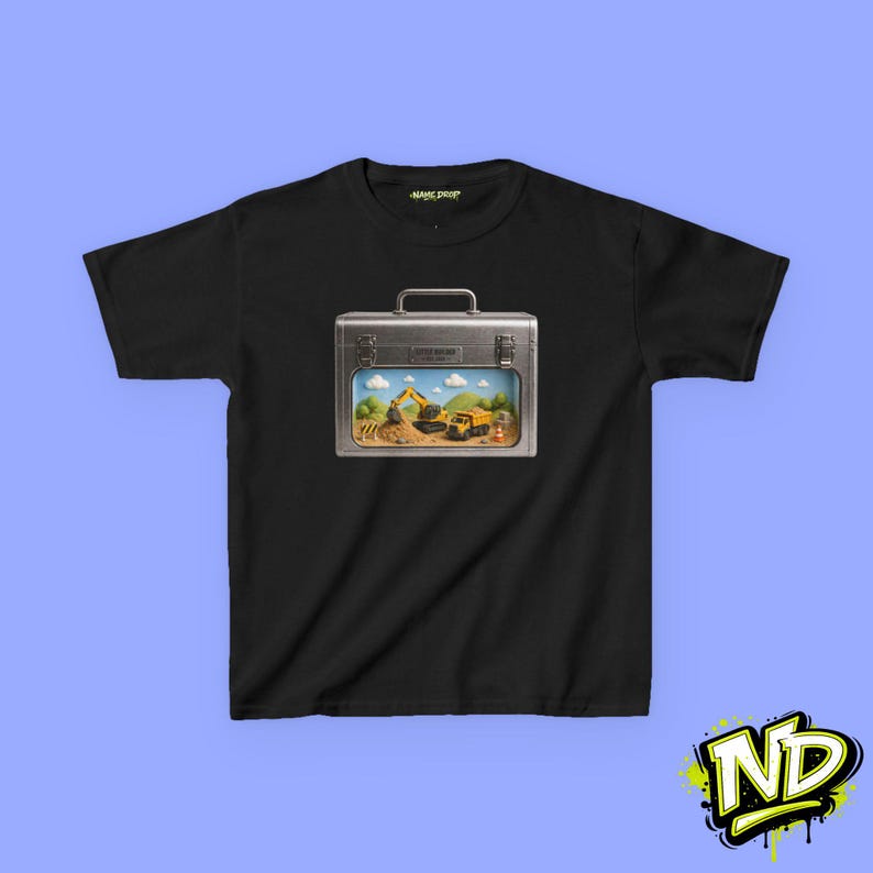 Inside Little Builder Toddler T-Shirt, Builders kid, Construction Truck, Inside World
