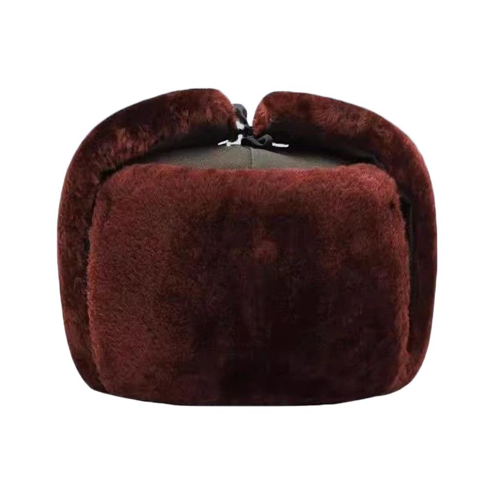 Уличная толстая шапка-бомбер, теплая ветрозащитная ушанка, меховая шапка, защита ушей, повседневный чепчик с ушками для мужчин и женщин