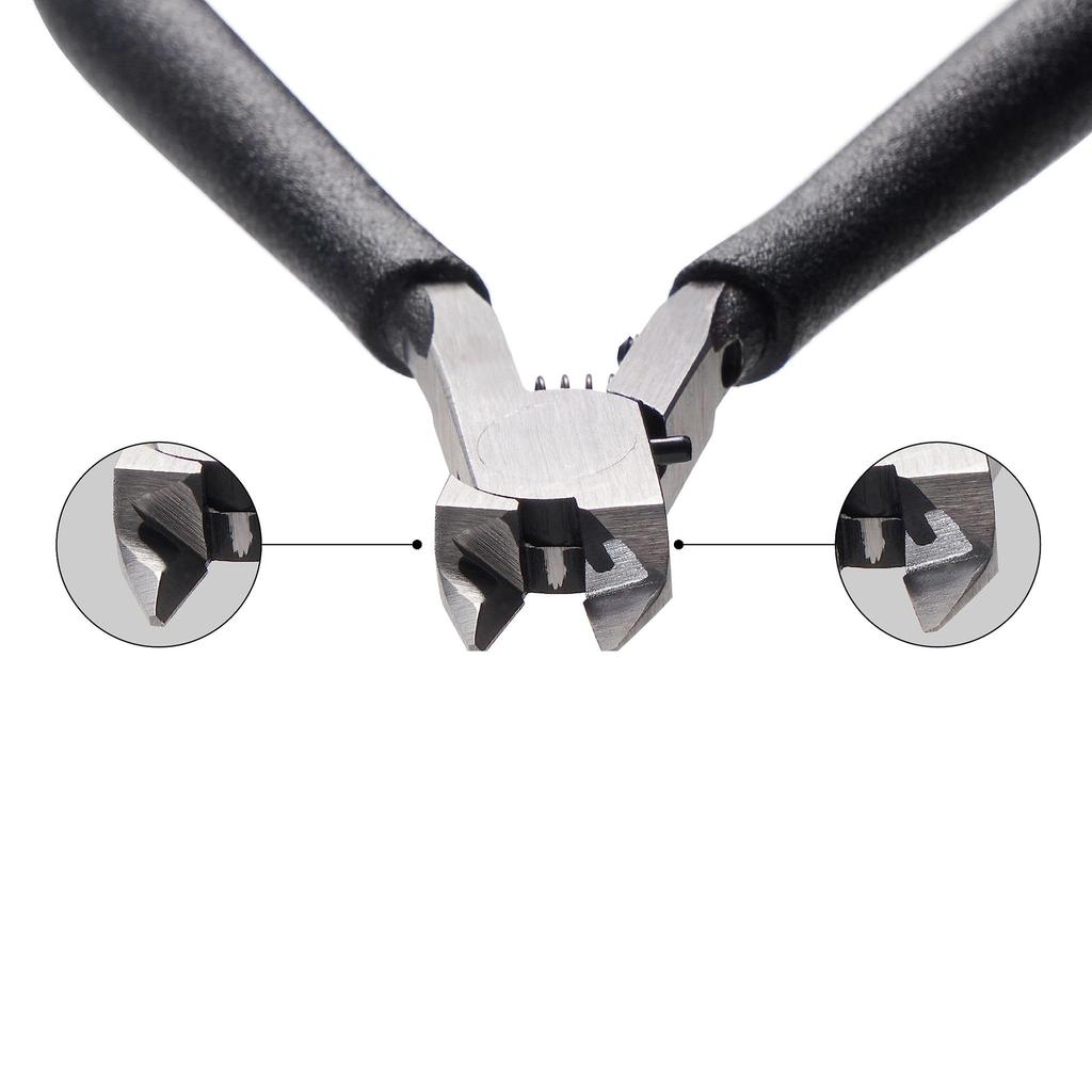 Пластиковая модель Маленькая модель Диагональные пластиковые Диагональные прецизионные кусачки для прецизионных инструментов для пластика Деликатная работа Тонкие Легкие 105 мм Кусачки,