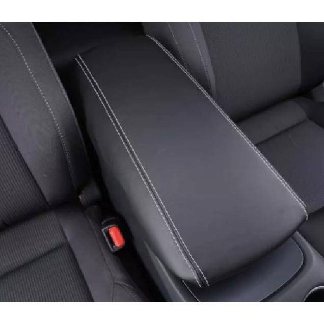 Black Leather Middle Console Armrest Box Cover Fit For Toyota Venza -