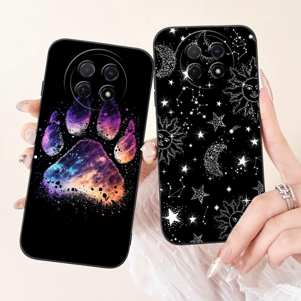 For Realme 12 5G Case For Realme 12X 5G Cover RMX3998 Luxury Fashion Flowers Kawaii Girl Cute Cat Shockproof Phone Case Funda