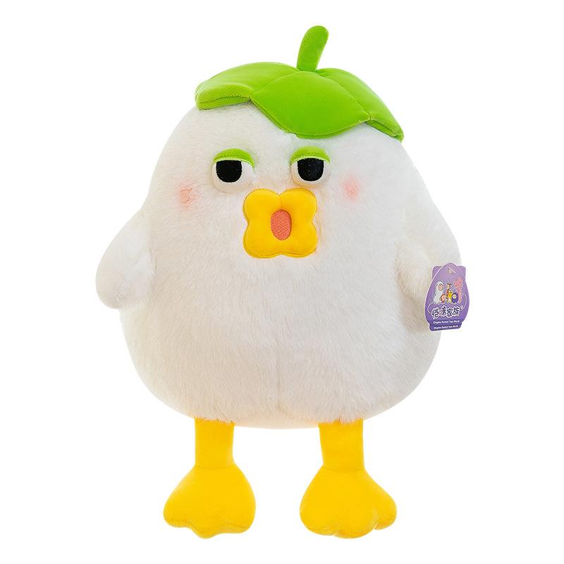 Новая кукла-цыпленок из листьев лотоса, плюшевая игрушка, девочка спит с куклой-цыпленком, подарок, кукла для уличной палатки на ночном рынке