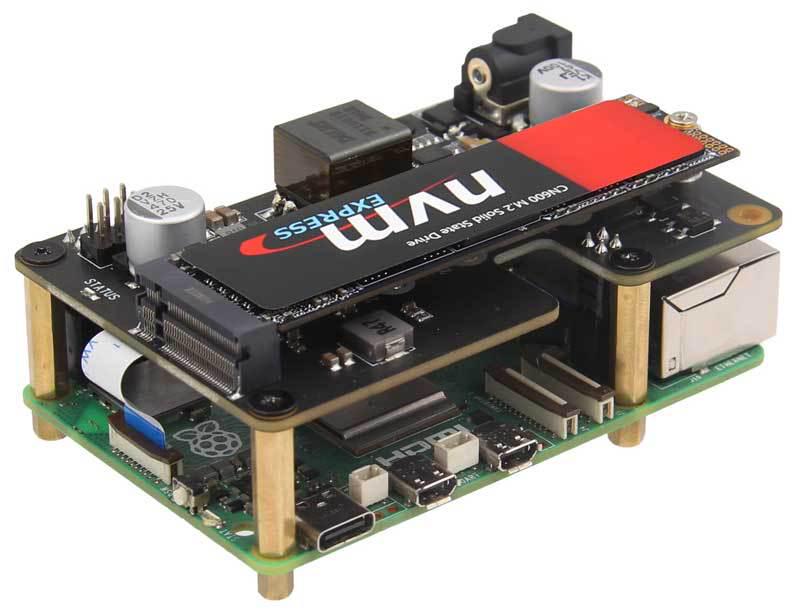 X1012 POE Ethernet блок питания PCIe на M.2 NVMe SSD плата расширения для Raspberry Pi 5