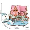 Tram 3D Wooden Puzzle Streetcar Station Retro Car Bus DIY Sailing Ship Airplane Model Jigsaw Assembly Toy For Children Kids Gift