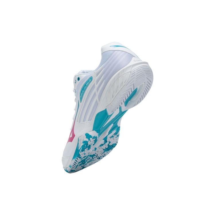 Mizuno Wave Claw 2 Wide White Fuchsia Blue Unisex Sneakers 71GA211060