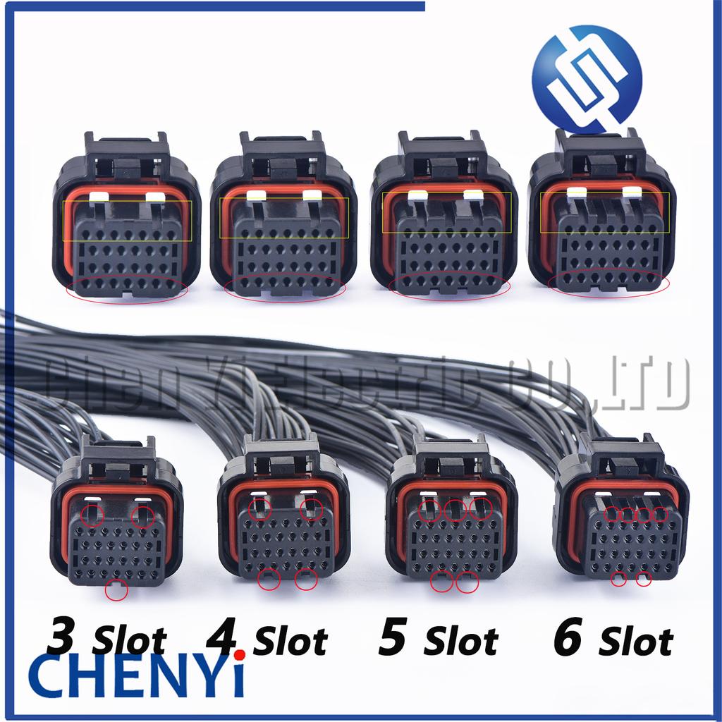 26 Pin Auto ECU Computer Connector Oil Gas Electrical Plug 3-1437290-7 3-1437290-8 1473416-1 1473416-2 With 30cm or 200cm Wires