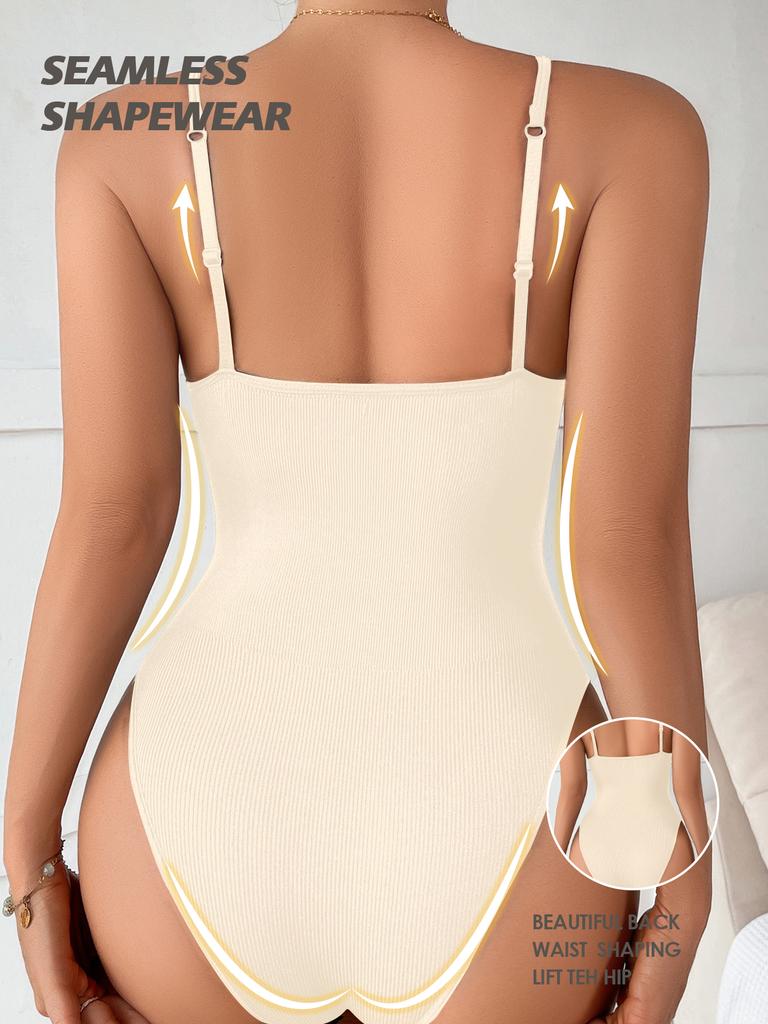 Супер Распродажа Боди с V-образным вырезом и тонкими бретельками, компрессионные боди с открытой промежностью, корректирующее белье для похудения, разглаживающее кожу, SML