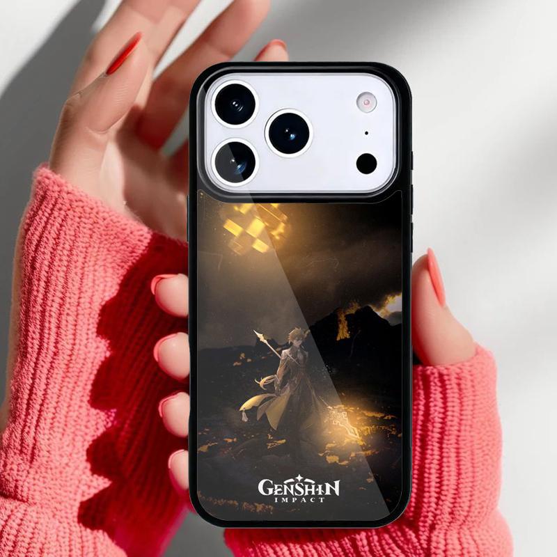 Game Genshin Impact Cute Phone Case for iPhone 17 16 15 14 13 Pro Max Back Cover for 12 11 Pro Coque