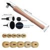Y5GD Bowl Sander Sanding Block Lathe Tools with Hook Sanding Discs 1" 2" Backing Plates Foam Pads