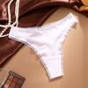 FINETOO Woman Ice Silk Panties Sexy Lace Underwear Seamless and Soft Lady Lingerie Solid Color