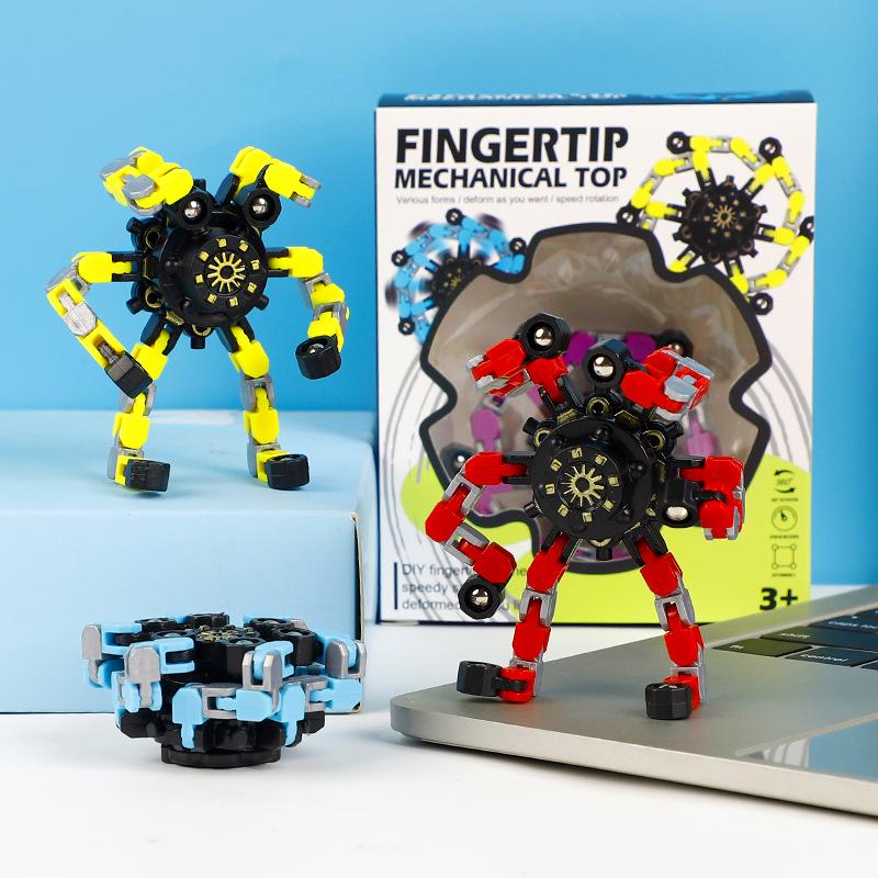 New Mechanical Deformation Gyroscope: Ever-Changing Rotation Stress Relief Toy for Boys and Kids
