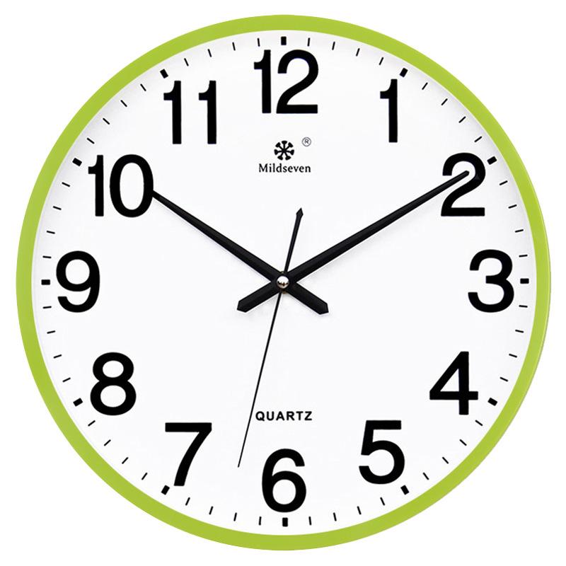 Часы Настенные часы Гостиная Круглые Креативные часы Настенные часы Простые Домашние Настенные Бесшумные Электронные Кварцевые часы