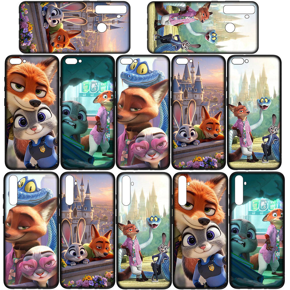 Для iPhone 17 16 15 Xiaomi Poco F7 F8 X7 X6 C85 C75 M8 Redmi Note 14 13 12 11 Pro Max 14C 13C 15C A3 A4 Чехол для телефона Мультяшный Ник Зверополис Гари Джуди 2