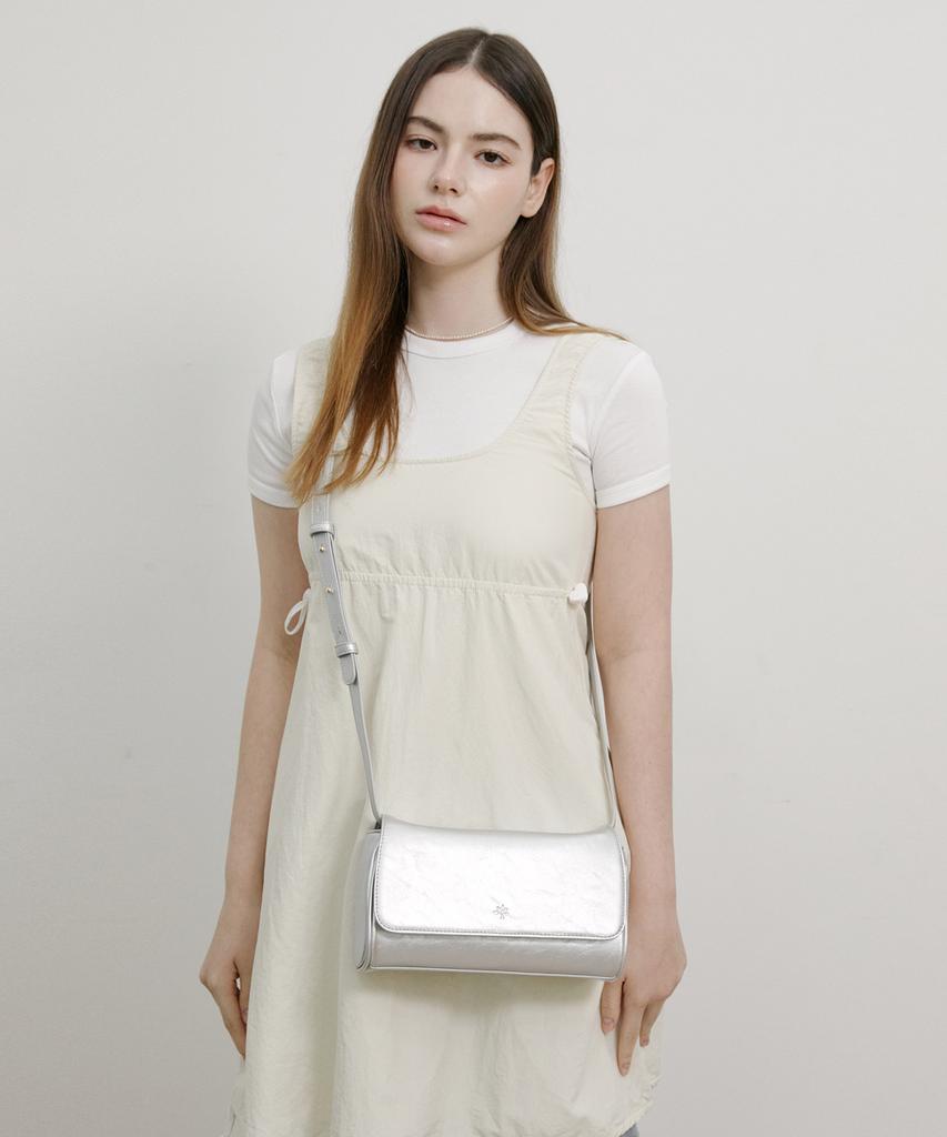 Сумка Monsac Louvre Square Серебристая Ap12-2495-Si