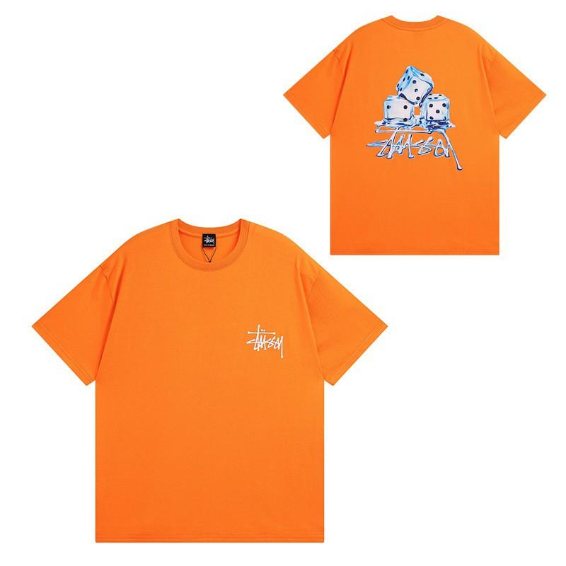 Mens Casual Short Sleeve Cotton T-Shirt With Letter Print Loose Fit Streetwear Style