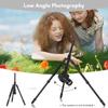 Andoer 153cm/60in Portable Camera Tripod Stand Aluminum Alloy with Detachable Monopod 360 Degrees Rotatable