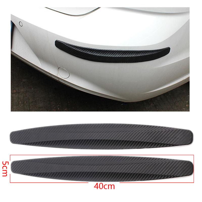 2pcs Car Bumper Protector Strip Guard Corner Protection Strips Scratch Protector Styling Mouldings Anti-collision Exterior