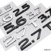 2.5 3.7 5.6 2.7T labels trunk logo for Infiniti 5.6 2.7T displacement body leaf panel rear tail integrated digital car sticker6ged