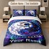 Wolf Fox Theme Custom Text Or Name 3Pcs Bedding Set 1 Flat Sheet & 2 Pillowcases Personalized Home Bedding