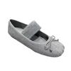 [Fanfna] 2025 autumn new round head flat bottom shallow mouth Mary Jane shoes bow single shoes women's ballet