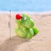 4Pcs/set Cartoon Alligator Animal Miniatures Resin Ornaments Diy Fairy Garden Decoration Micro Landscape