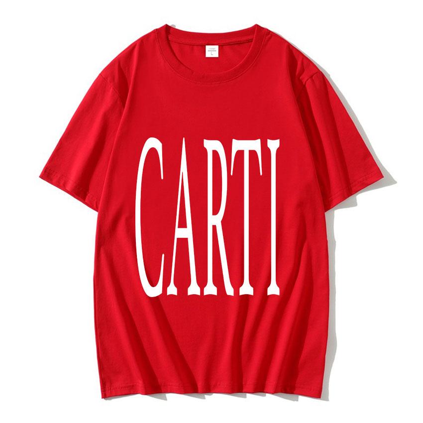 Rapper Playboi Carti T Shirt Big Font V As Seen on Carti Print Graphic T-shirt Unisex Hip Hop 100% Cotton Oversized Tees Streetwear