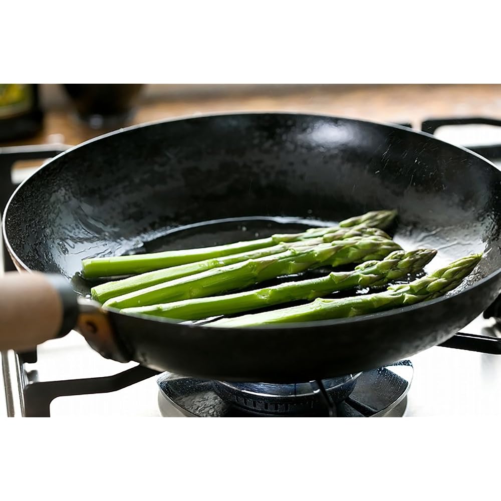 Riverlight Iron Frying Pan, Extreme Series, Japan, 26cm, IH Compatible, Made in Japan, Wok