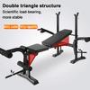 Standard Weight Bench, Bench Press Set with Preacher Curl Pad and Leg Developer, Weight Lifting Equipment for Home Gym Full-Body Workout