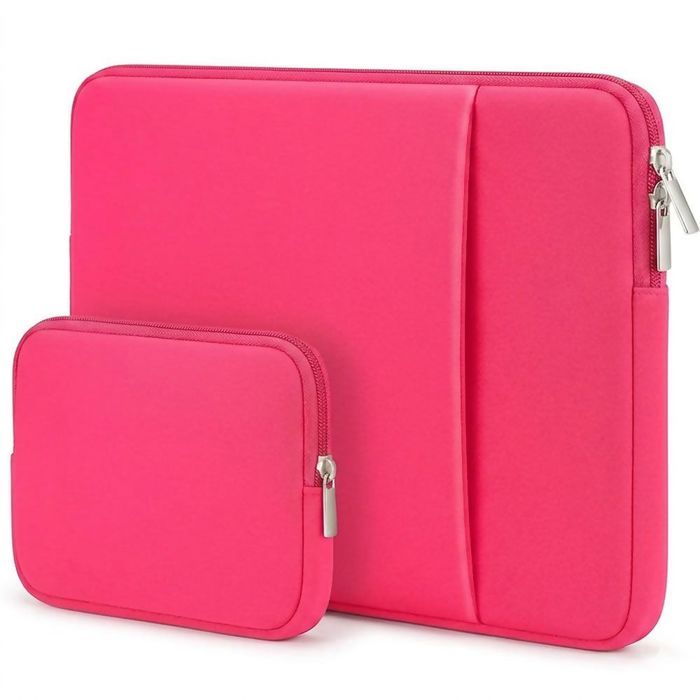 Housse Ordinateur Portable 15" - Compatible avec MacBook Air Lenovo Dell Acer Asus - Fuchsia