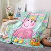 Customiz Name Personality Peppa Pig Blanket Soft &Warm Sofa Office Bed Travel Lunch Break Blanket, Gift Suitable All Seasons