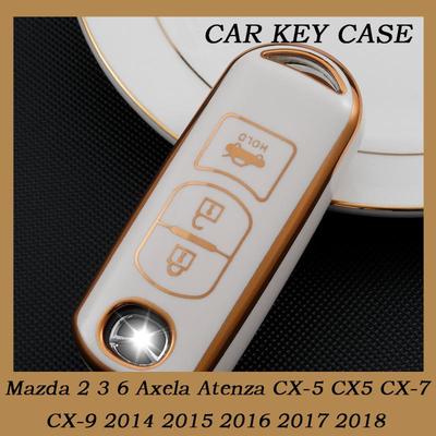 Пномпень 2/3/4 Кнопки ТПУ Чехол для автомобильного ключа-пульта Подходит для Mazda 2 3 6 Axela Atenza CX-5 CX5 CX-7 CX-9 2014 2015 2016 2017 2018