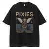 PIXIES группа ретро американский стиль уличная одежда свободная хлопок круглый вырез рок короткий рукав футболка