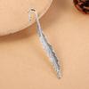 2Pcs Feather Bookmark Metal Book Mark Page Reading DIY Gifts Stationery for Home Study School Office