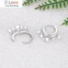Серьги-кольца из стерлингового серебра 925 пробы, новые женские модные ювелирные изделия, серьги высокого качества, золотые, розовые, золотые, серебряные, со звездами, серьги-кольца с кисточками