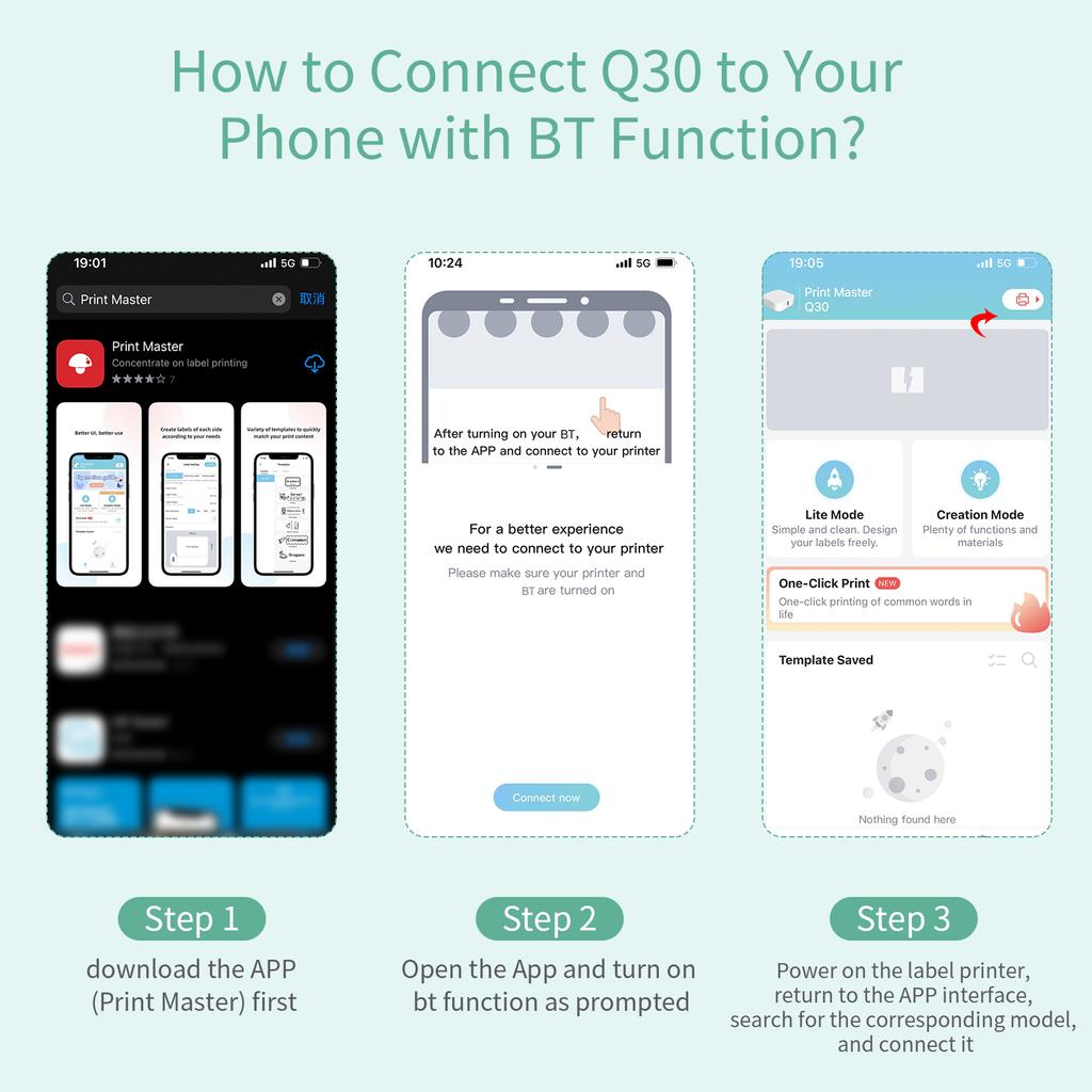 AIMO D35 Label Maker Mini Thermal Label Printer Pocket Machine All In One BT Connect Adhesive Tag