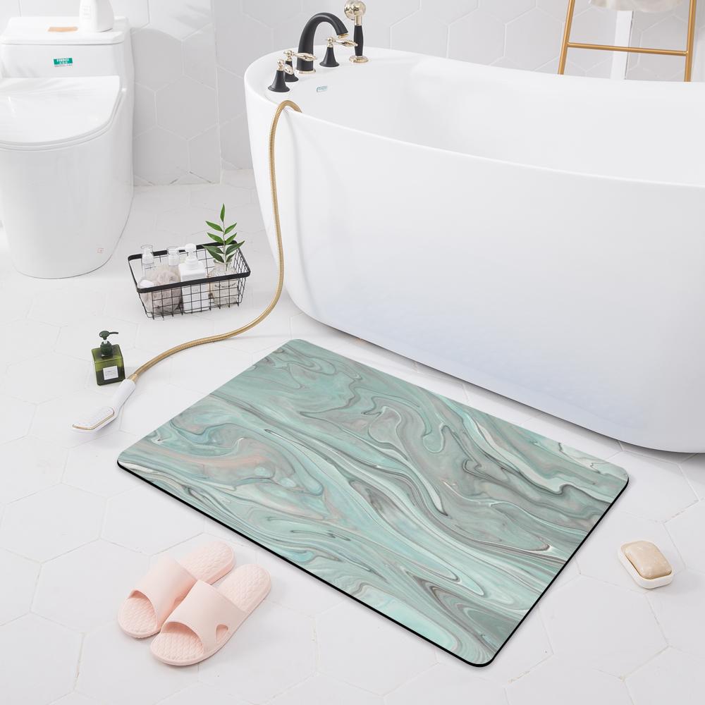 Absorbent Non-slip Mat Door Mat Bathroom Toilet Floor Shower Room Bathtub Rug Modern Kitchen Rug