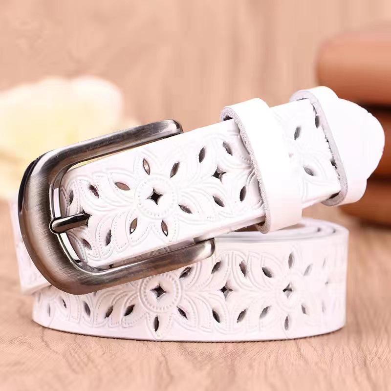 Популярный женский ремень с ажурным узором