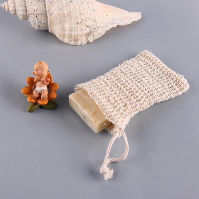 Натуральный Экологичный Сизаль Мыло Экономия Мешок Сетка Сетка Отшелушивающий Пенящийся Сетчатый Шарик