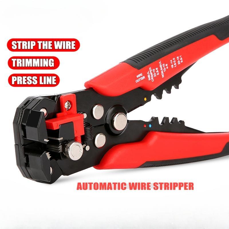 Щипцы для резки кабеля Профессиональный электрик Инструменты для зачистки проводов Регулируемый автоматический инструмент для зачистки проводов Многофункциональные плоскогубцы