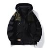 M-8XL Large Jacket Men's Hooded Charge Coat Waterproof Large Loose Coat