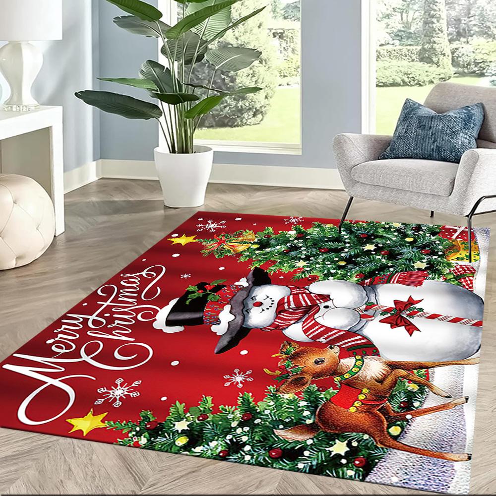 Christmas 355 Carpet Design for Outdoor Decorate room Balcony Foyer Anti-slip Rug Decorate Offices Perfect Birthday/Christmas Gift Idea